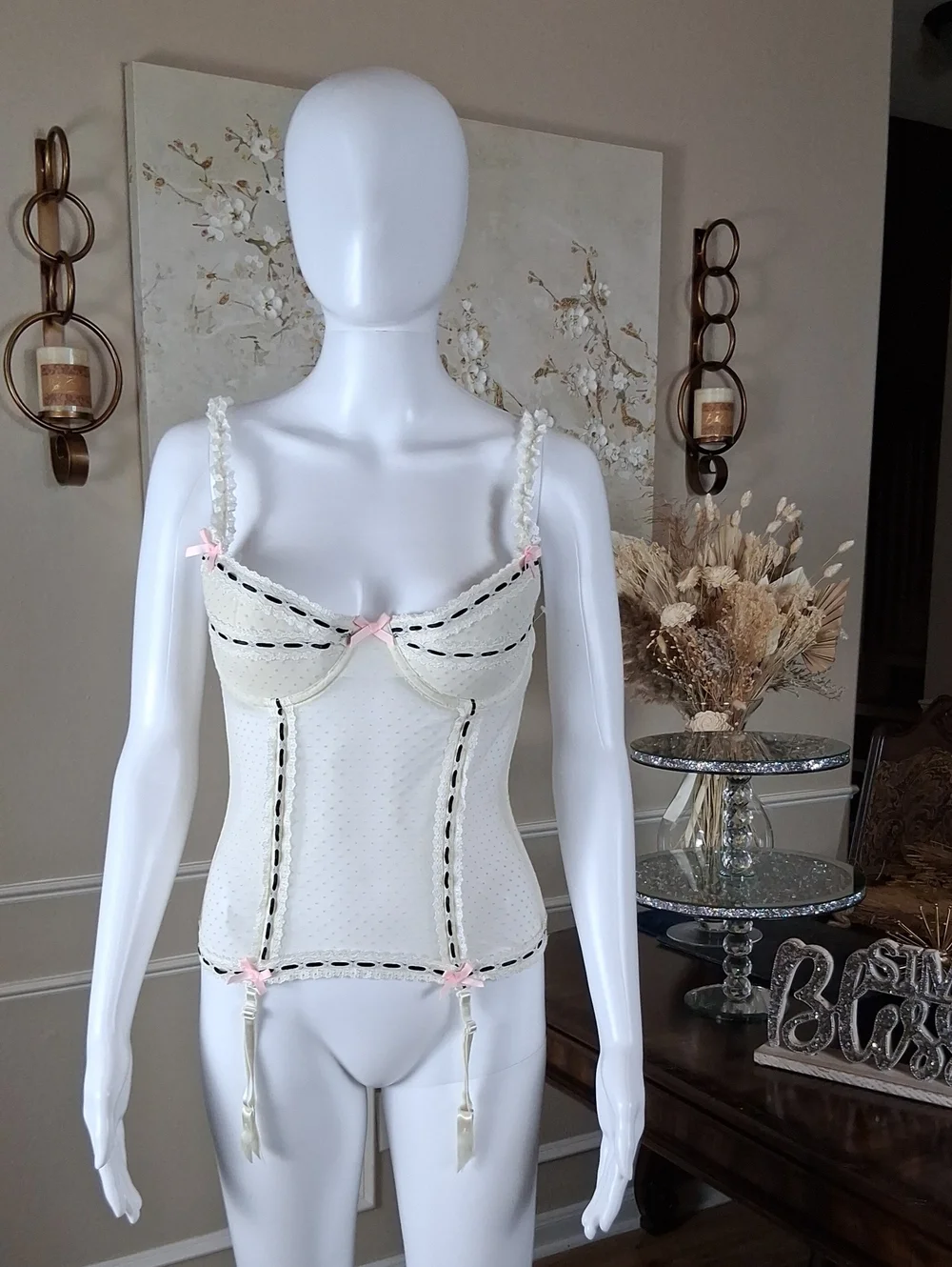 Victoria's Secret Sexy Little Things Garter Bustier Corset Top Sexy Lingerie 36C